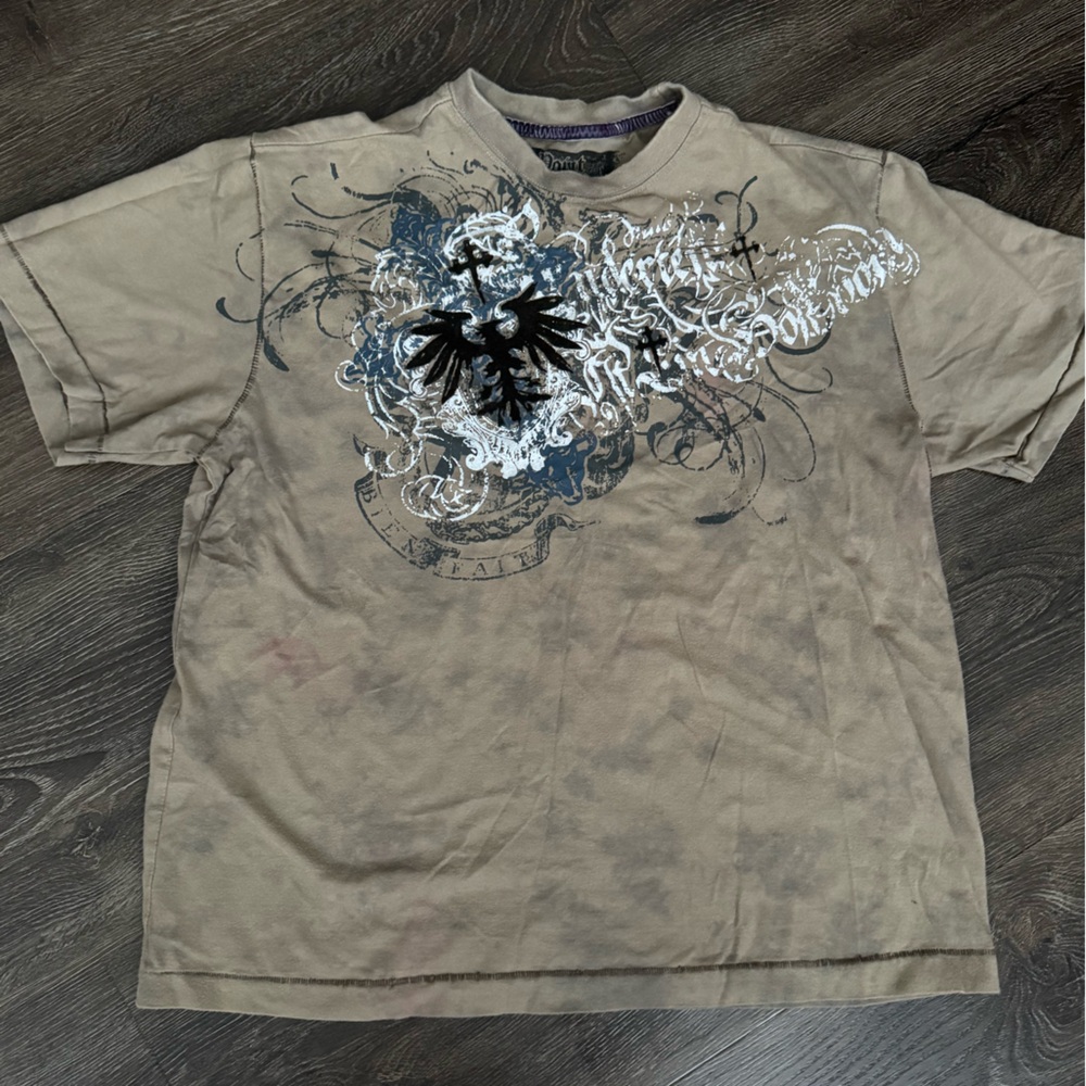 Kids. Affliction Tan Graphic T-Shirt
